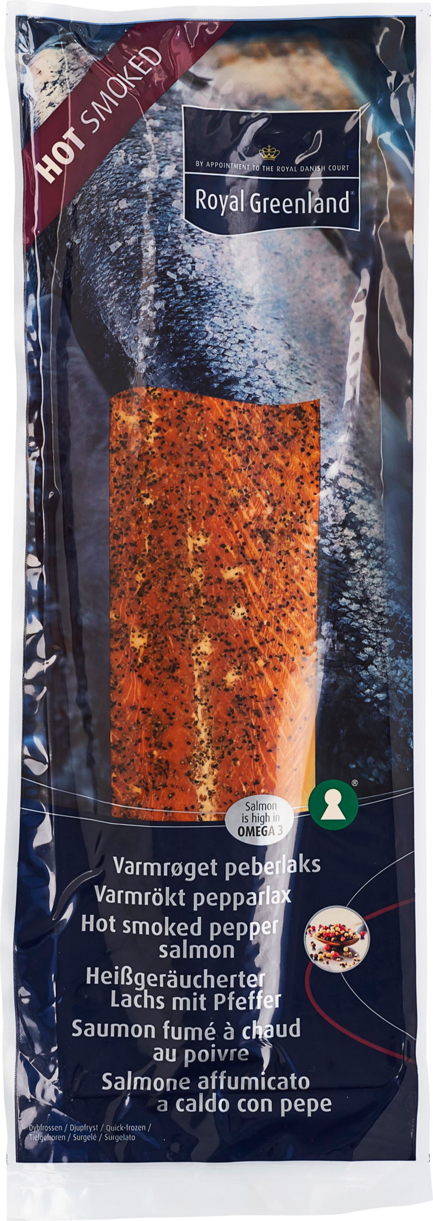 Lax varmrökt peppar 800-1,6kg - Bild 1 av 3