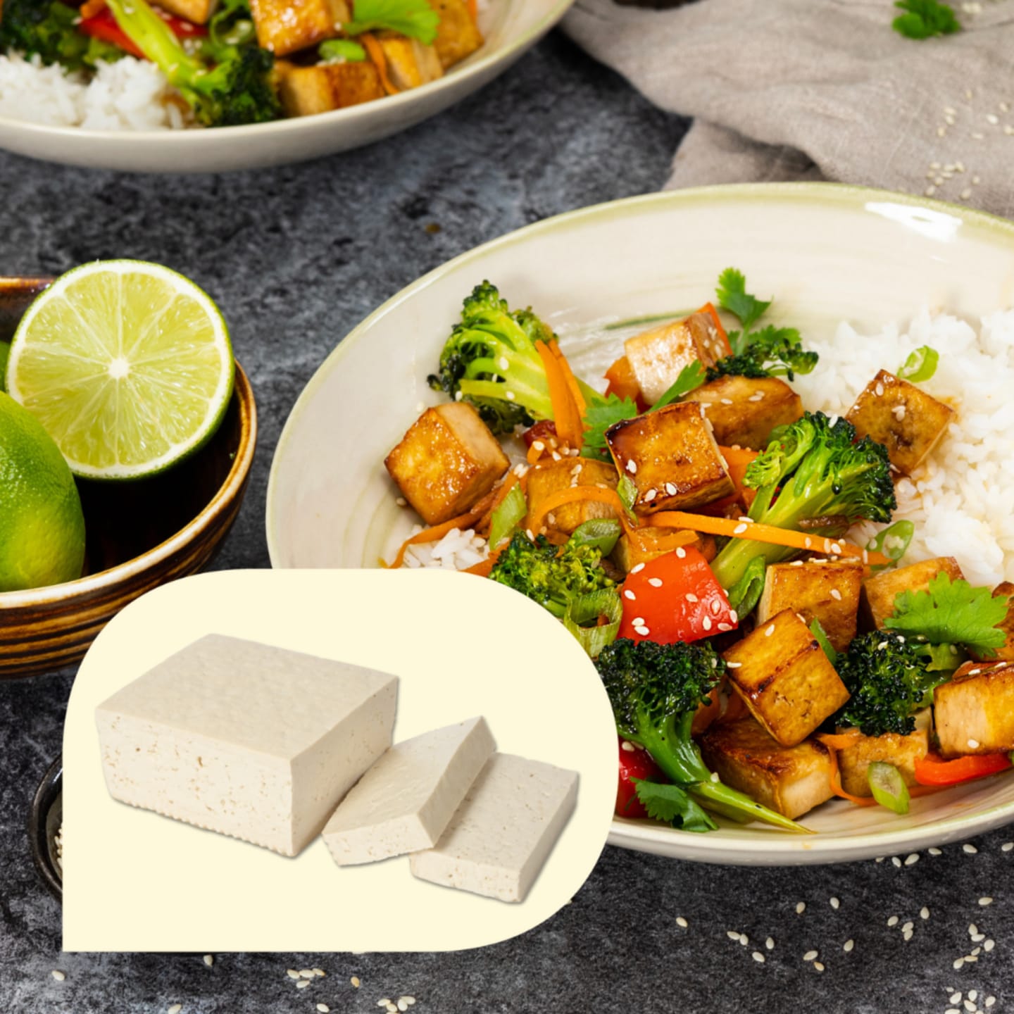 Tofu Naturell Fast, Extra Firm 400g - Bild 1 av 4