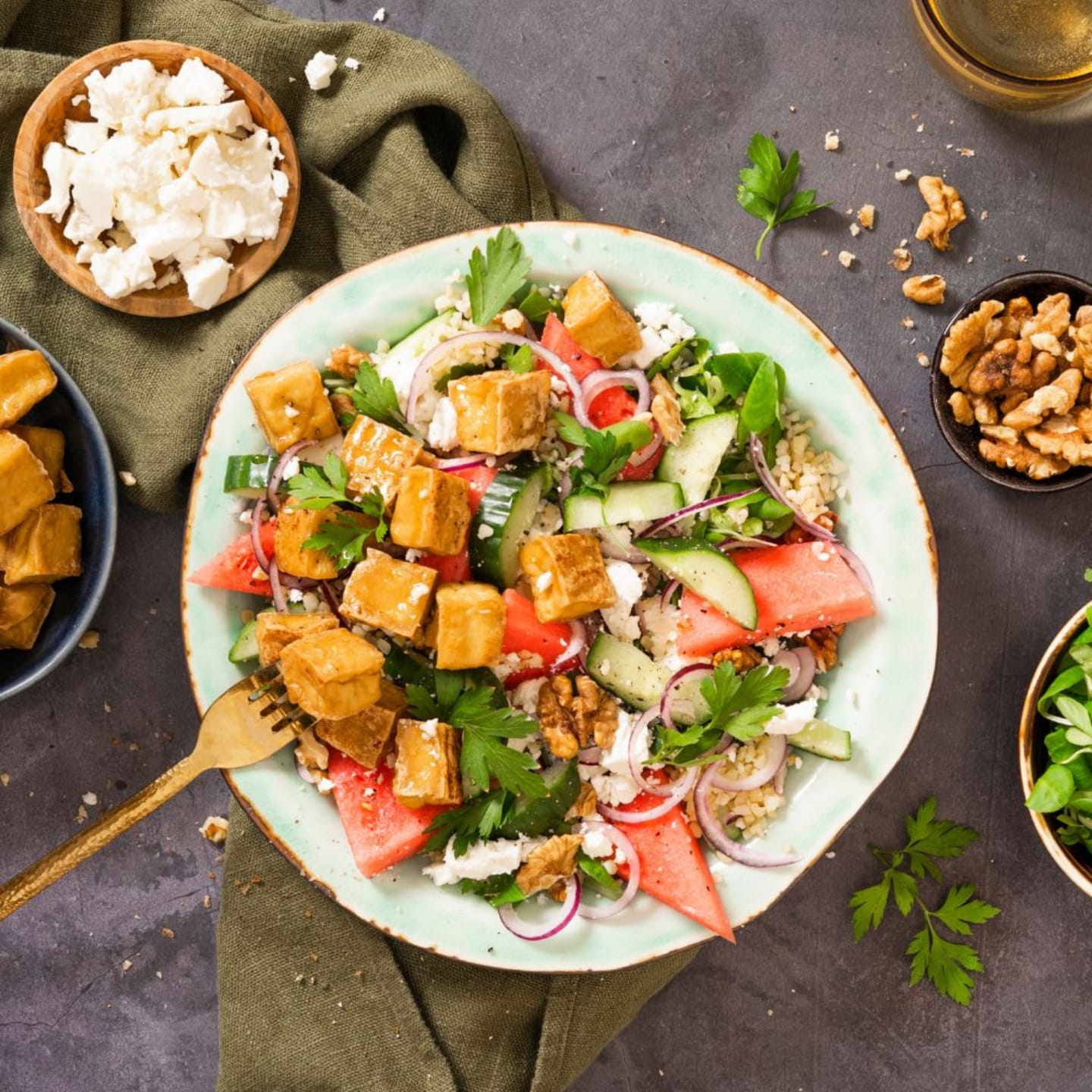 Tofu Friterad Tärnad 2kg - Bild 1 av 2