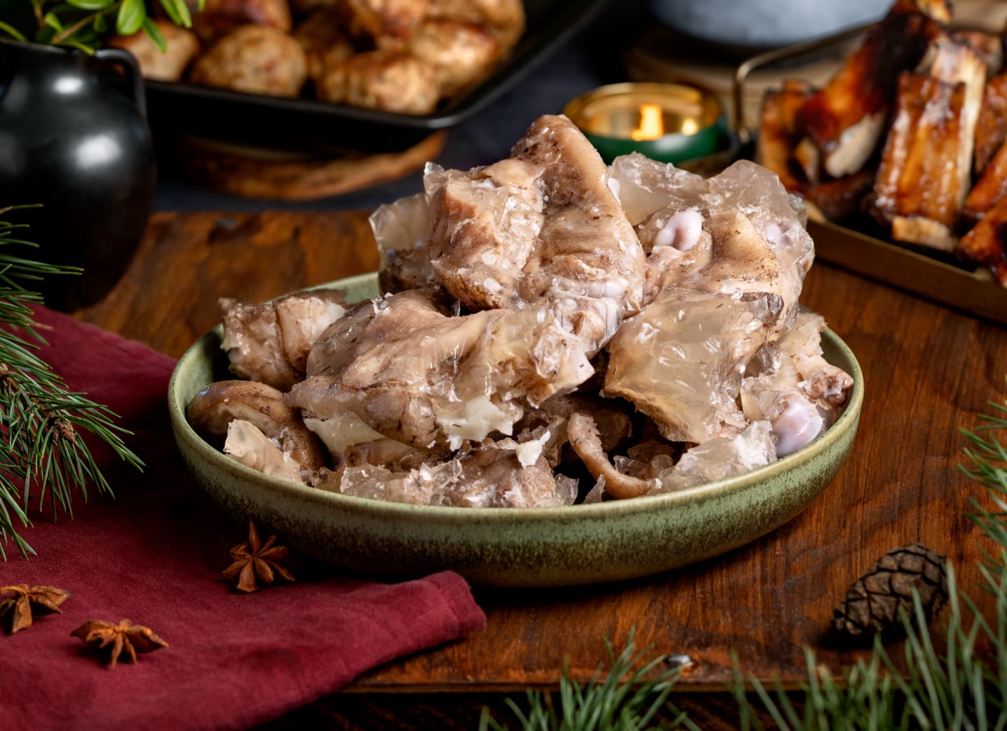 Grisfötter kokta i gelé 600g