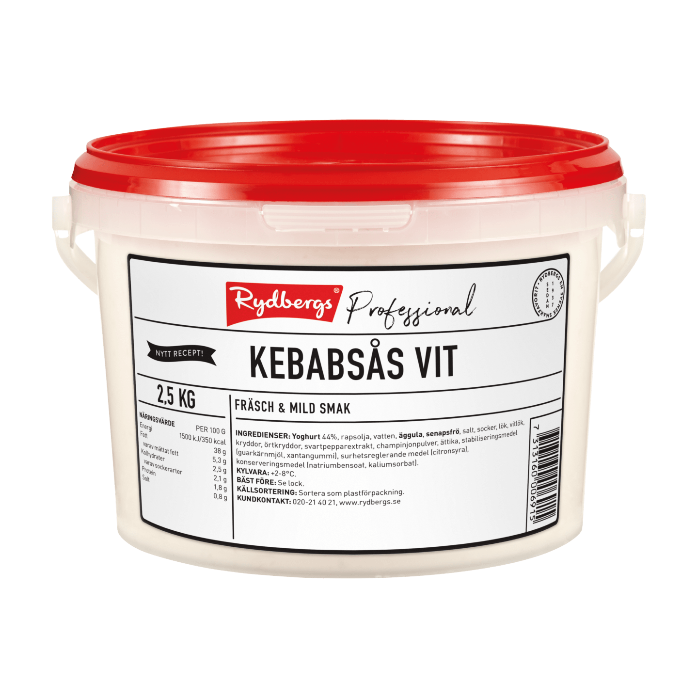 Kebabsås vit 2,5kg