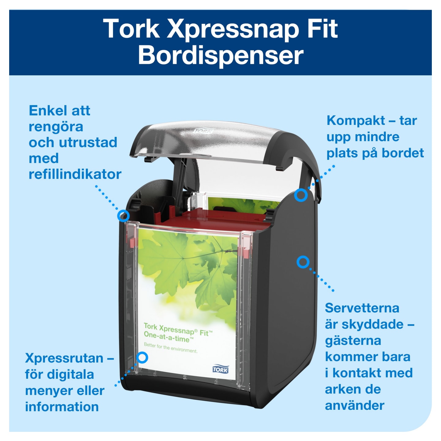 Dispenser Xpressnap svart N14 - Bild 1 av 4