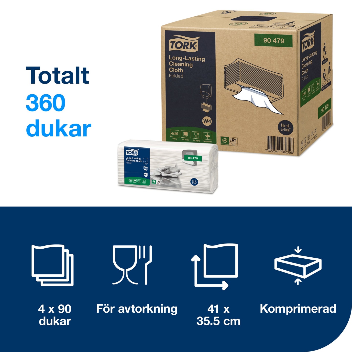 Tork Rengöringsduk Slitstark W4 - Bild 1 av 4