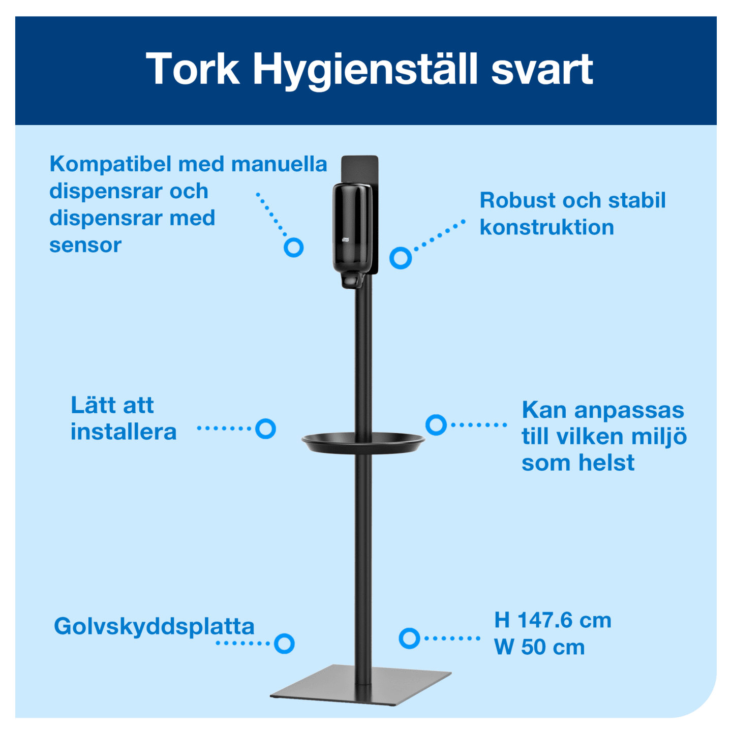 Dispenser golvställ Tork 1st - Bild 1 av 4