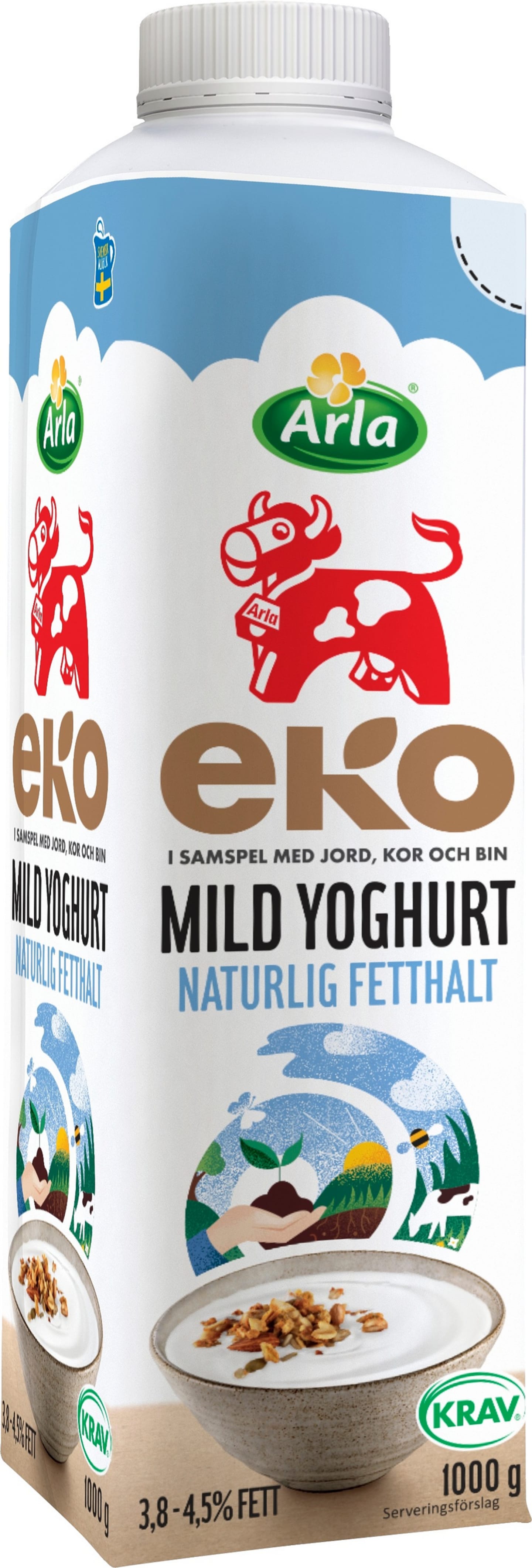 Yoghurt mild naturell 3,8-4,5% 1kg