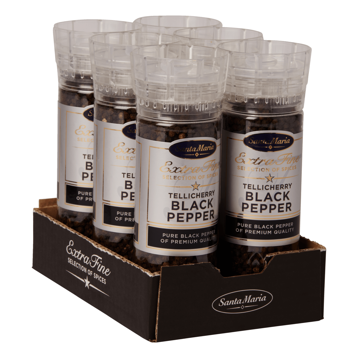 Tellicherry Black Pepper kvarn 210g - Bild 1 av 3