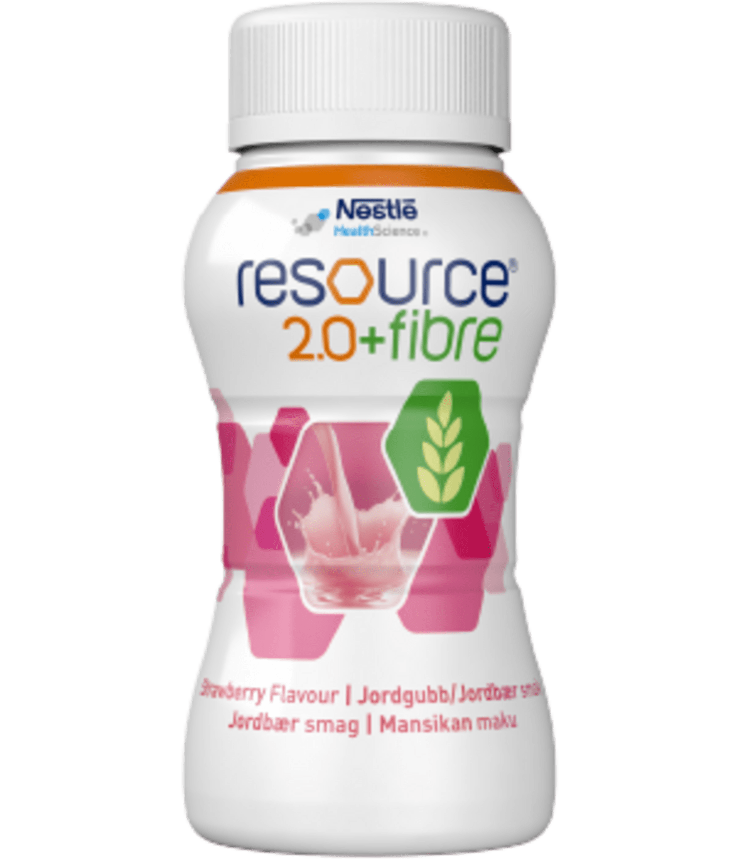 Resource 2.0 fiber jordgubb 4X200ml