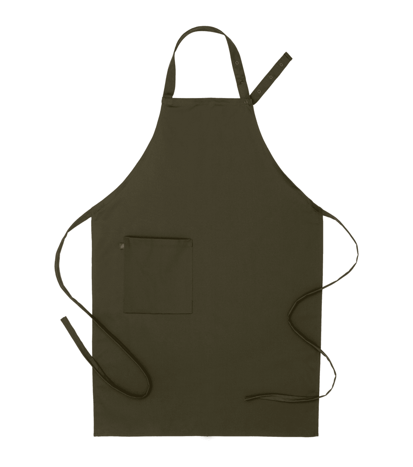 Bröstlappsförkläde olivgrön onesize 4579