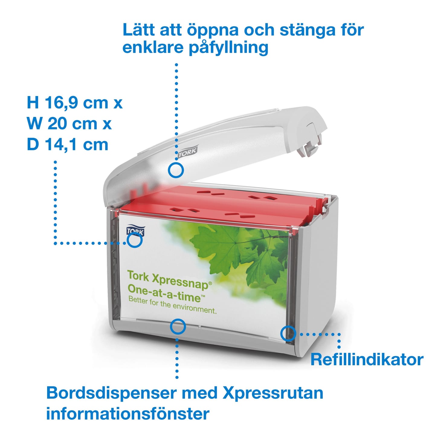 Dispenser servett bord ljusgrå N4 1st - Bild 1 av 4
