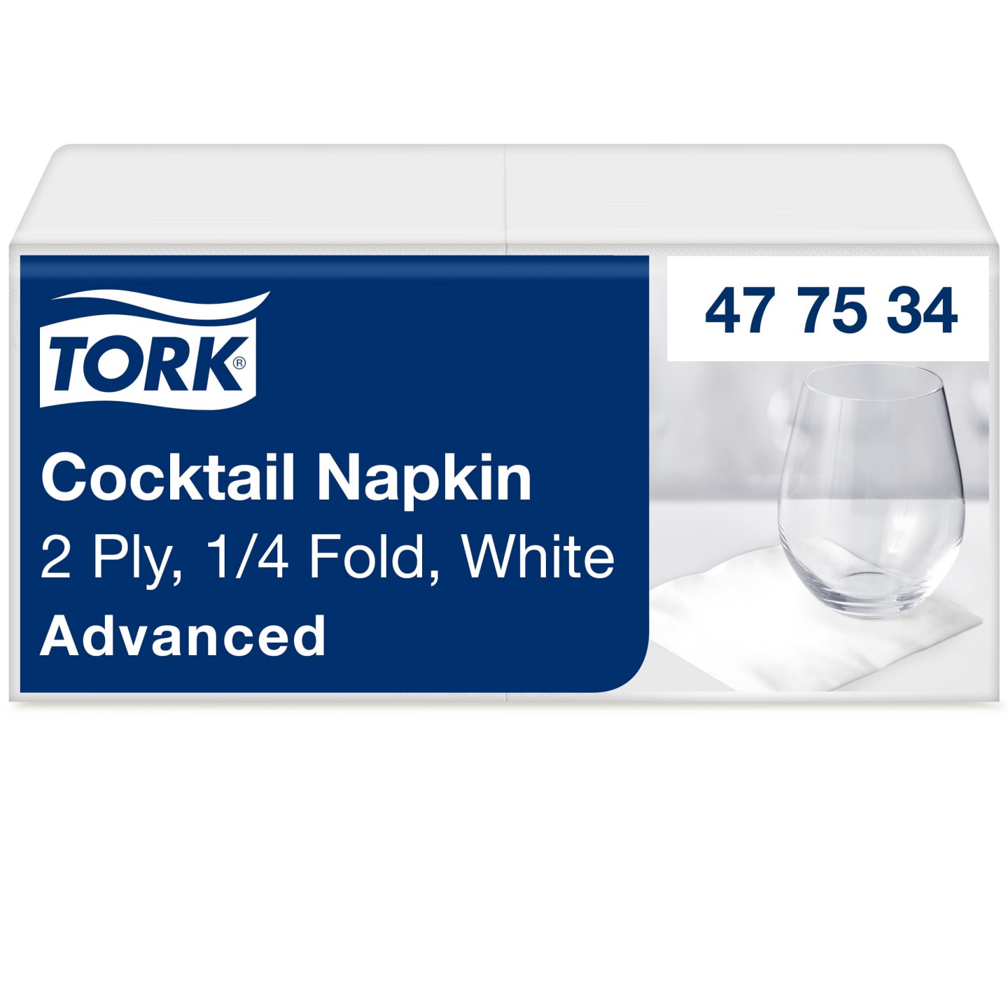 Servett Cocktail vit 2400st - Bild 1 av 4