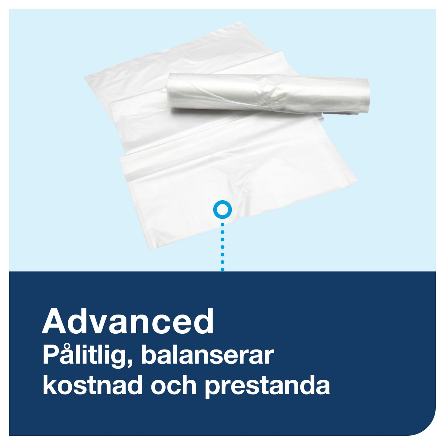 Papperskorg B1 50L rostfri 1st - Bild 1 av 4