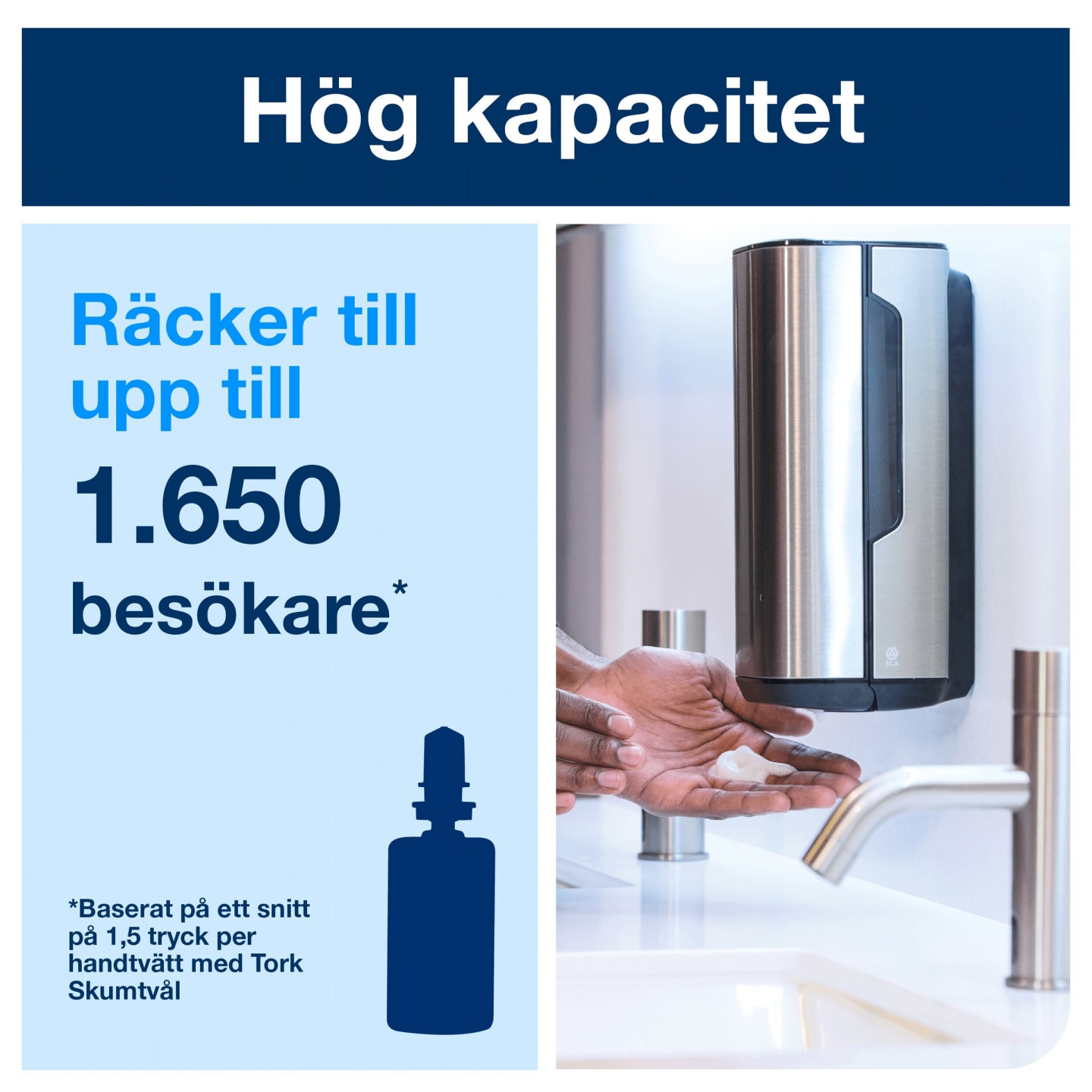 Tvåldispenser Intuition skum Tork 1st - Bild 1 av 4