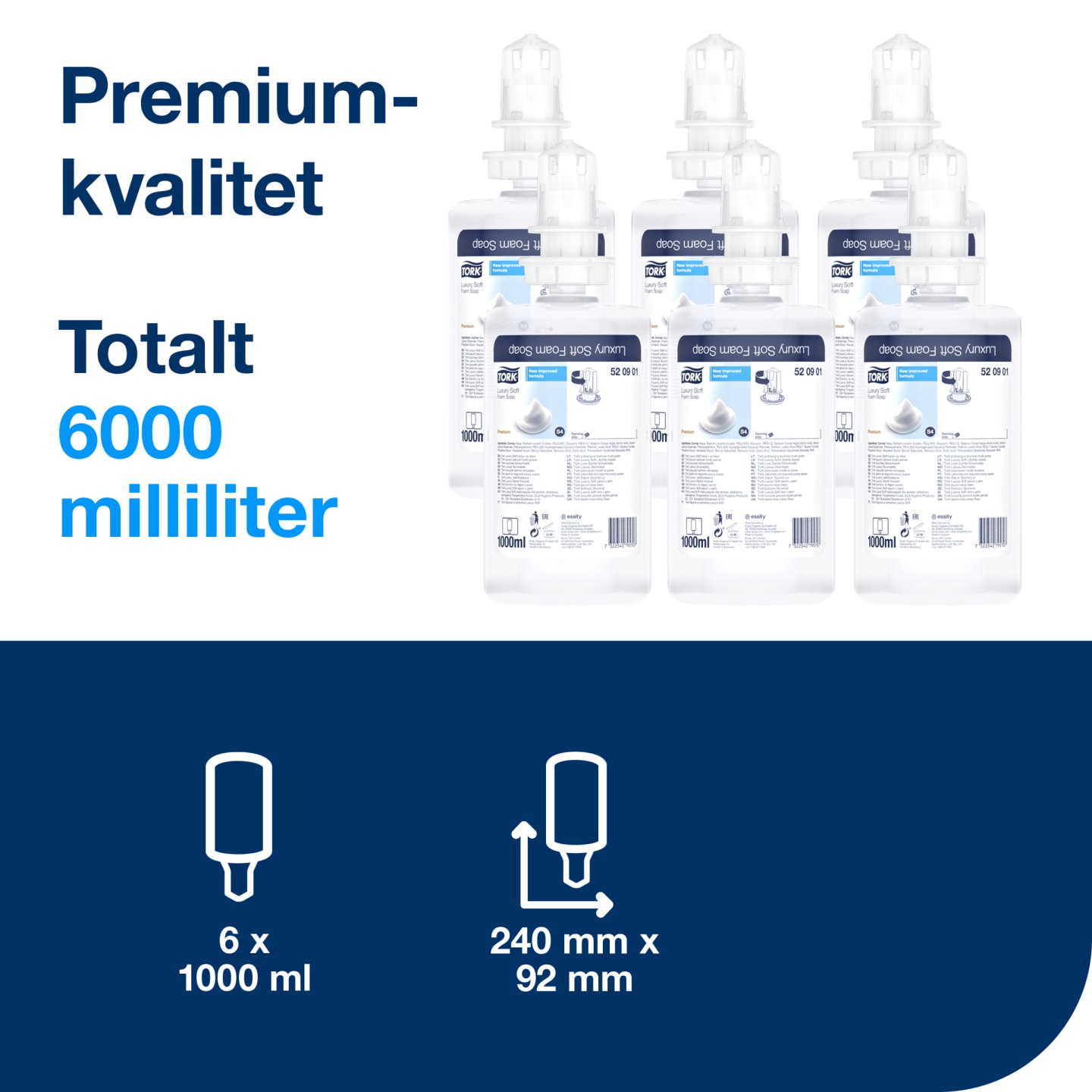 Skumtvål Exklusiv Tork S4 1L - Bild 1 av 4