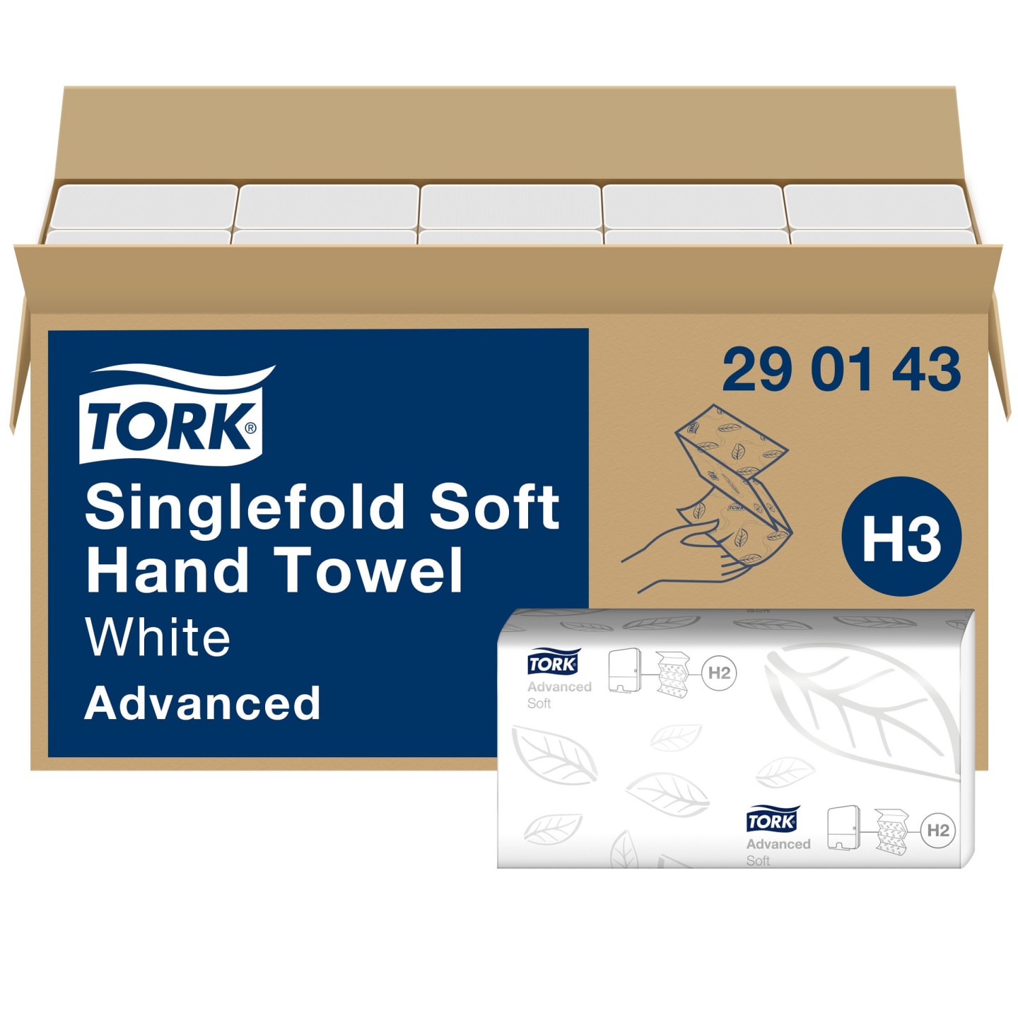 Handduk soft Singlefold H3 Adv 250st