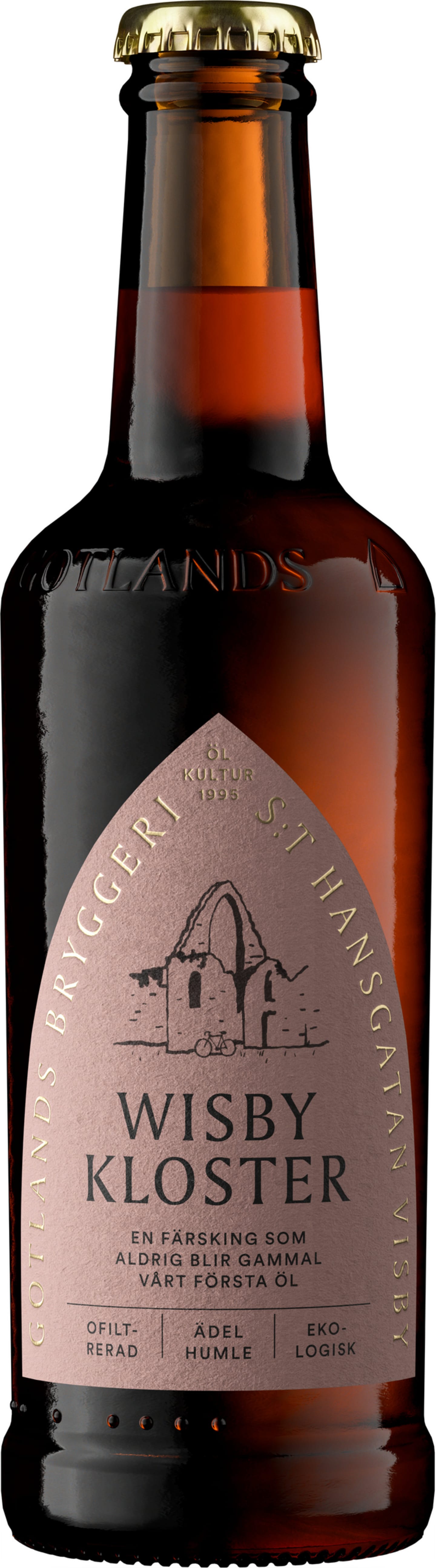 Wisby Kloster Ekologisk öl 33cl
