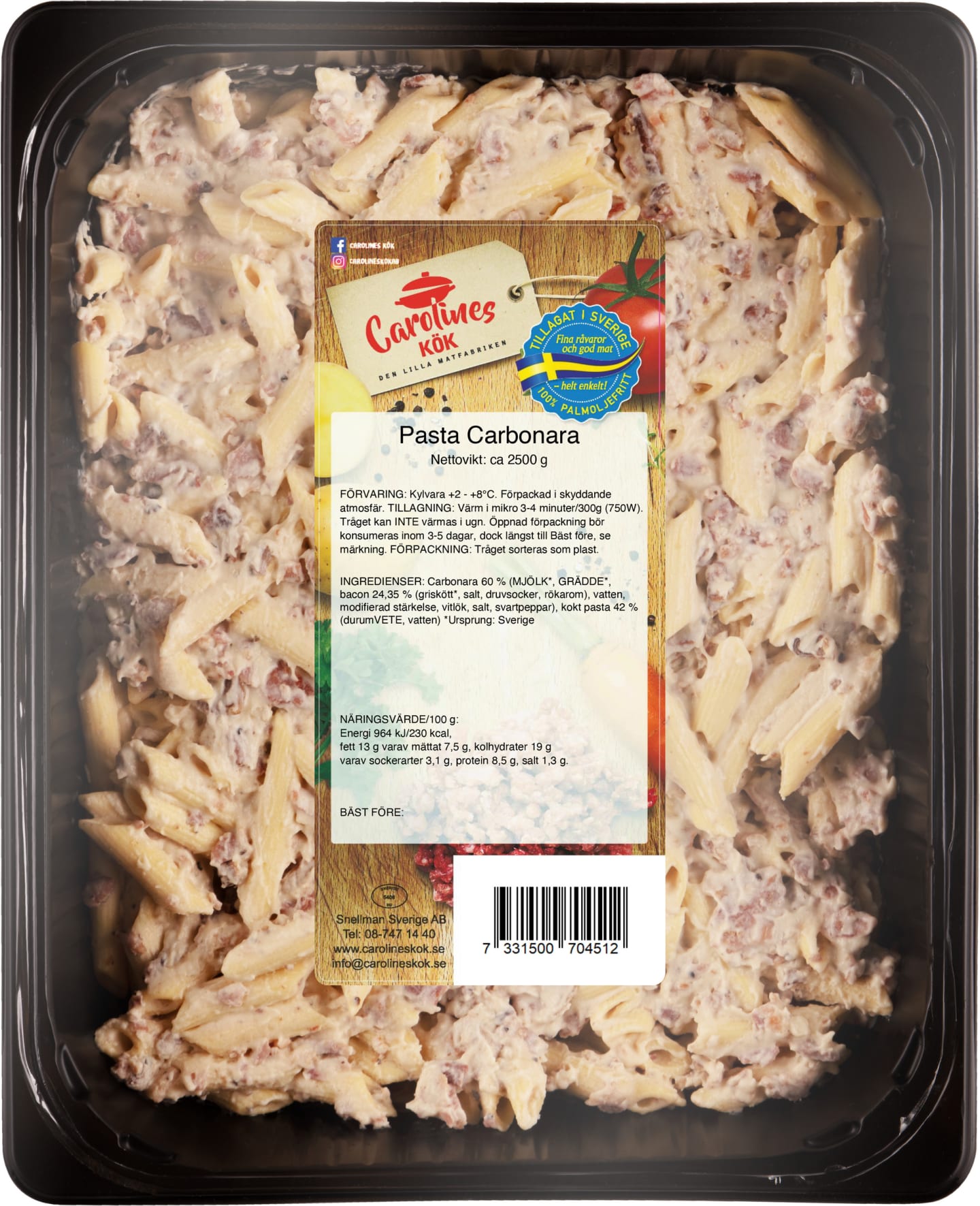 Pasta Carbonara 2,5kg