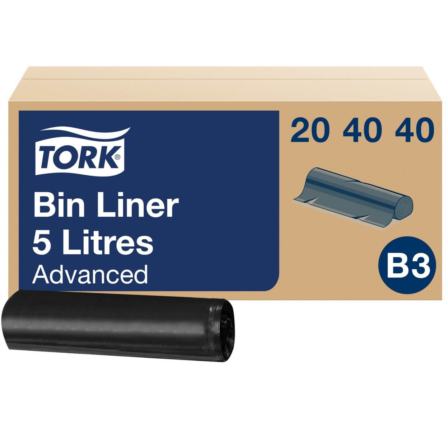Soppåse Tork grå B3 5liter 50st