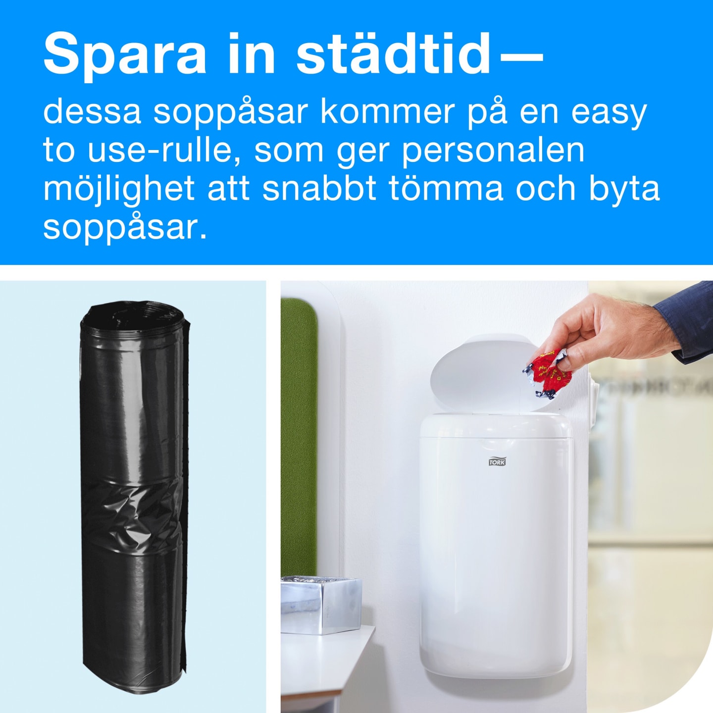 Soppåse Tork grå B3 5liter 50st - Bild 1 av 4