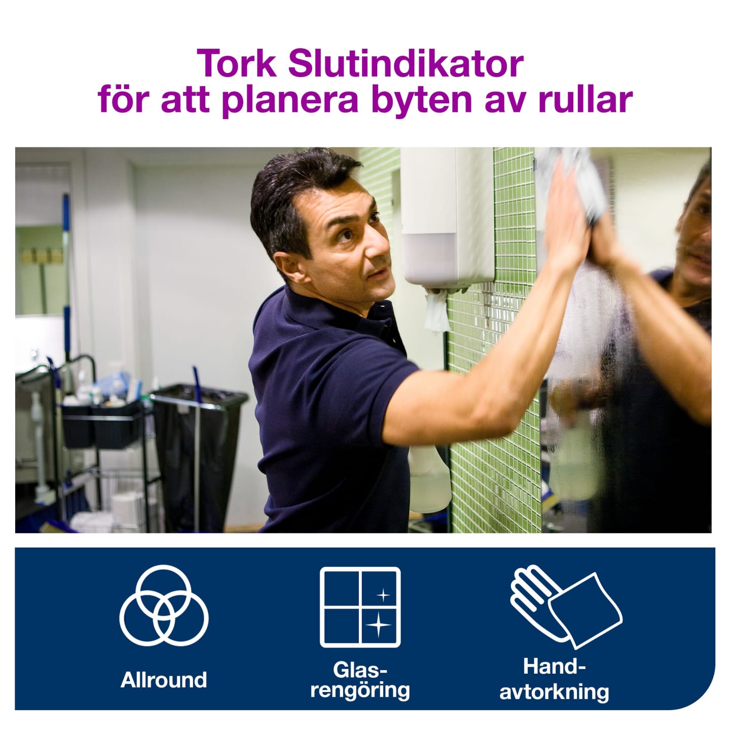 Torkrulle avtork vit c-mat 1lag M2 1st - Bild 1 av 4