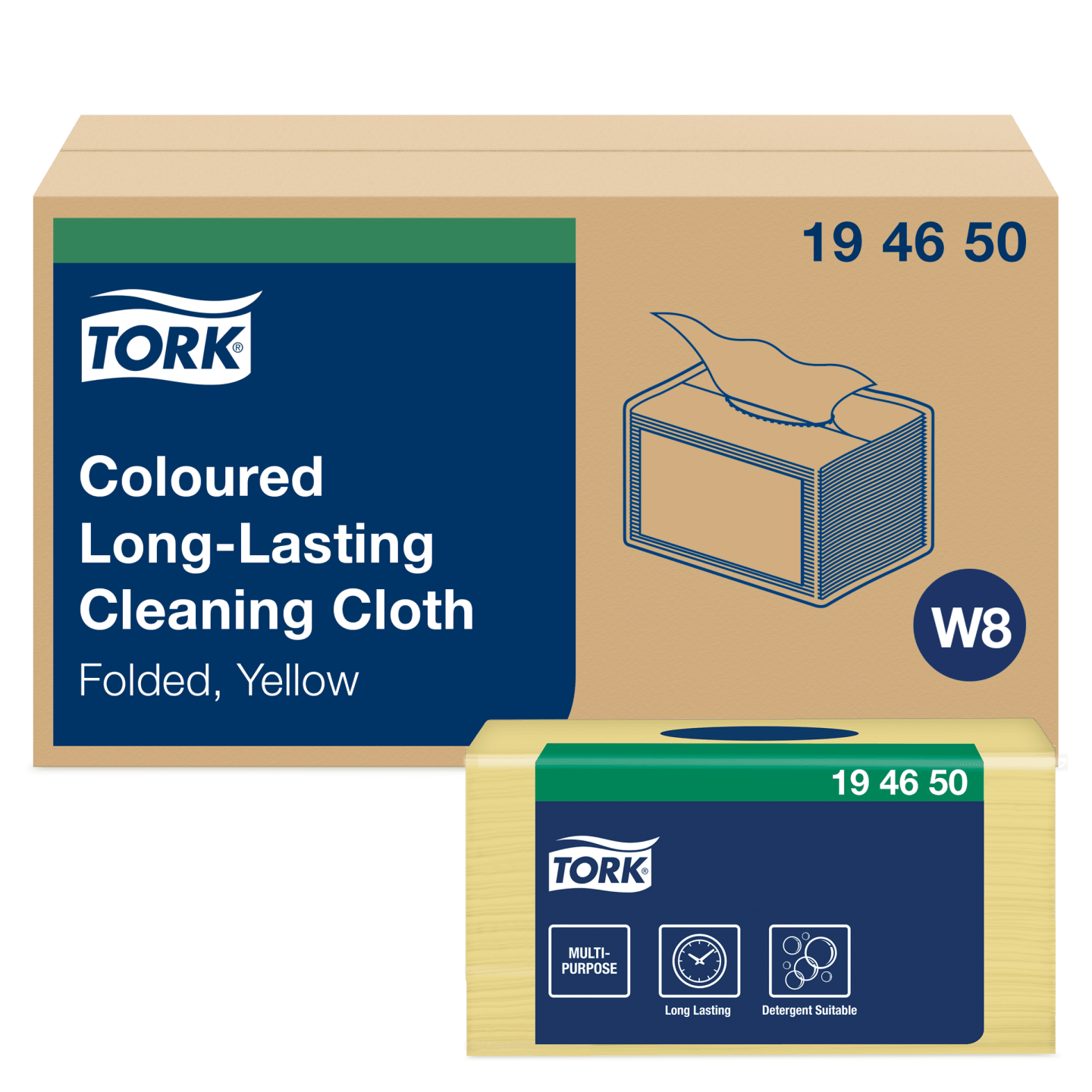 Torkduk rengöring gul W8 40st