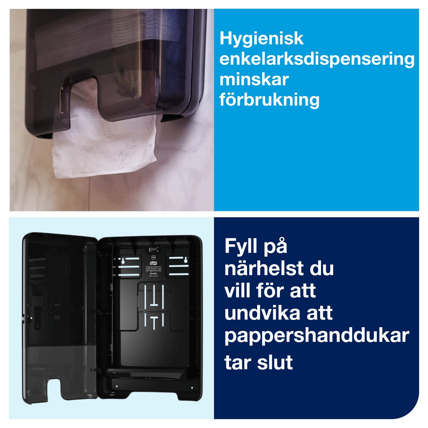 Dispenser handduk Xpress H2 svart 1st - Bild 1 av 4