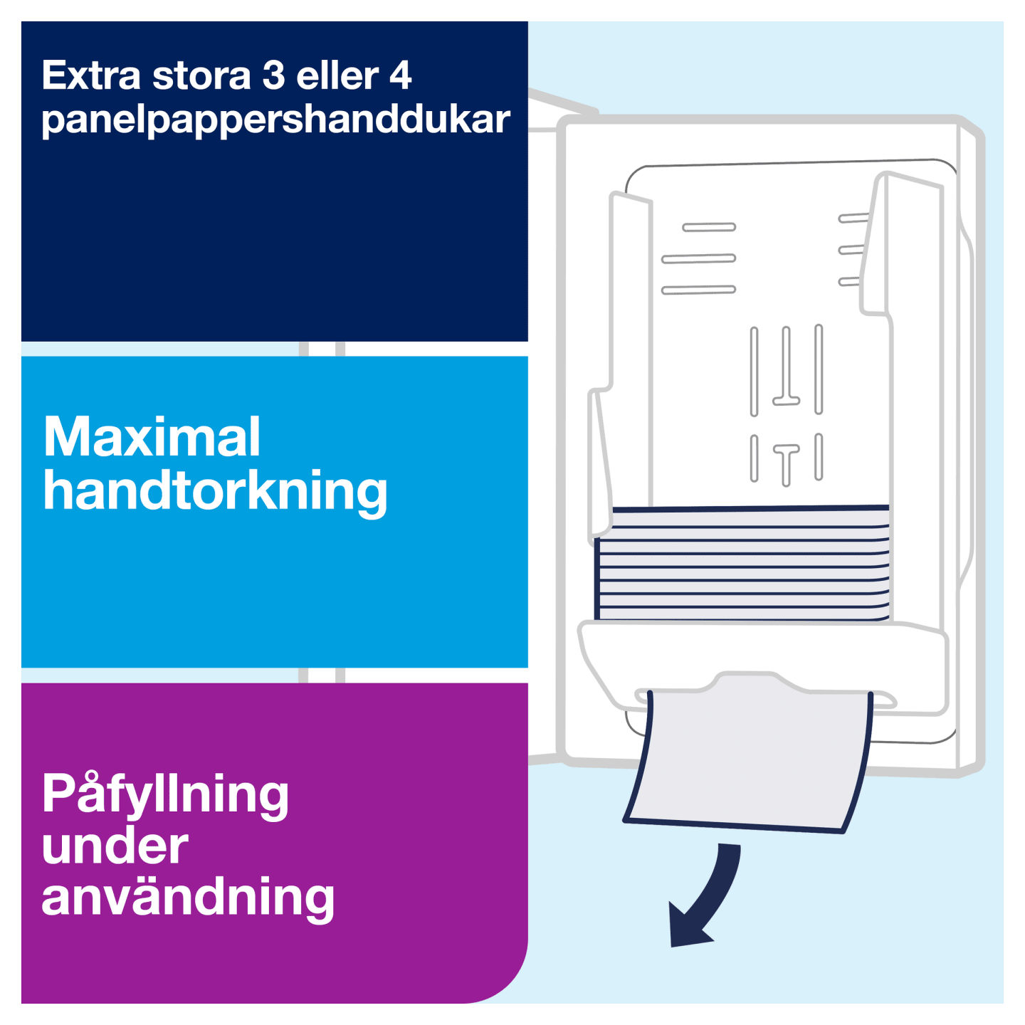 Dispenser handduk Xpress H2 svart 1st - Bild 1 av 4