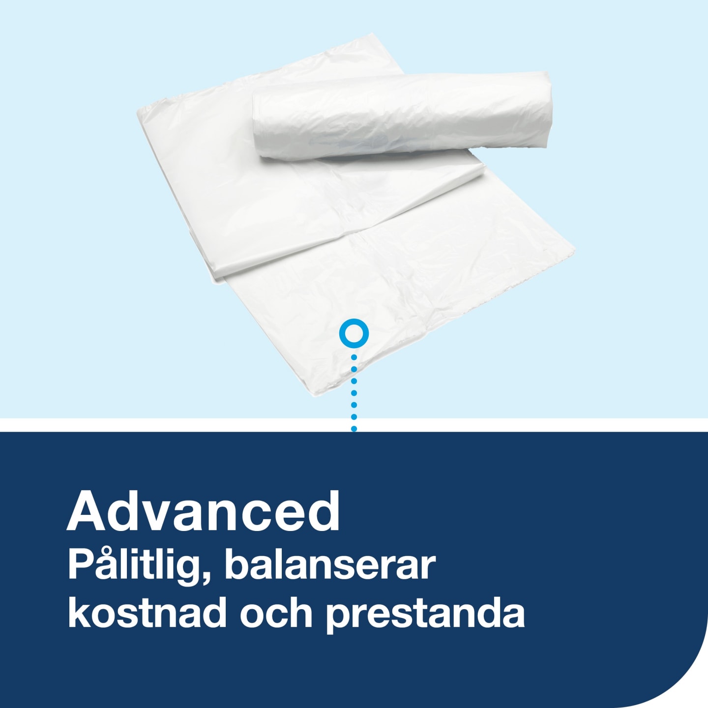 Papperskorg B2 20L vit 1st - Bild 1 av 3