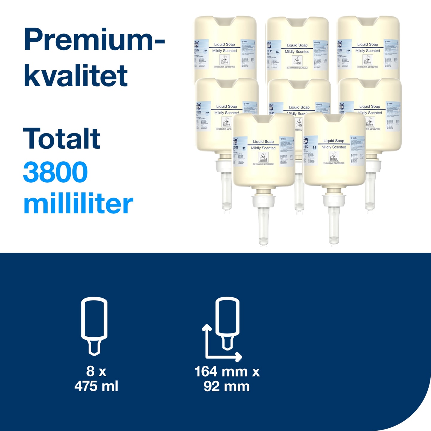 Tvål mild Tork S2 475ml - Bild 1 av 4