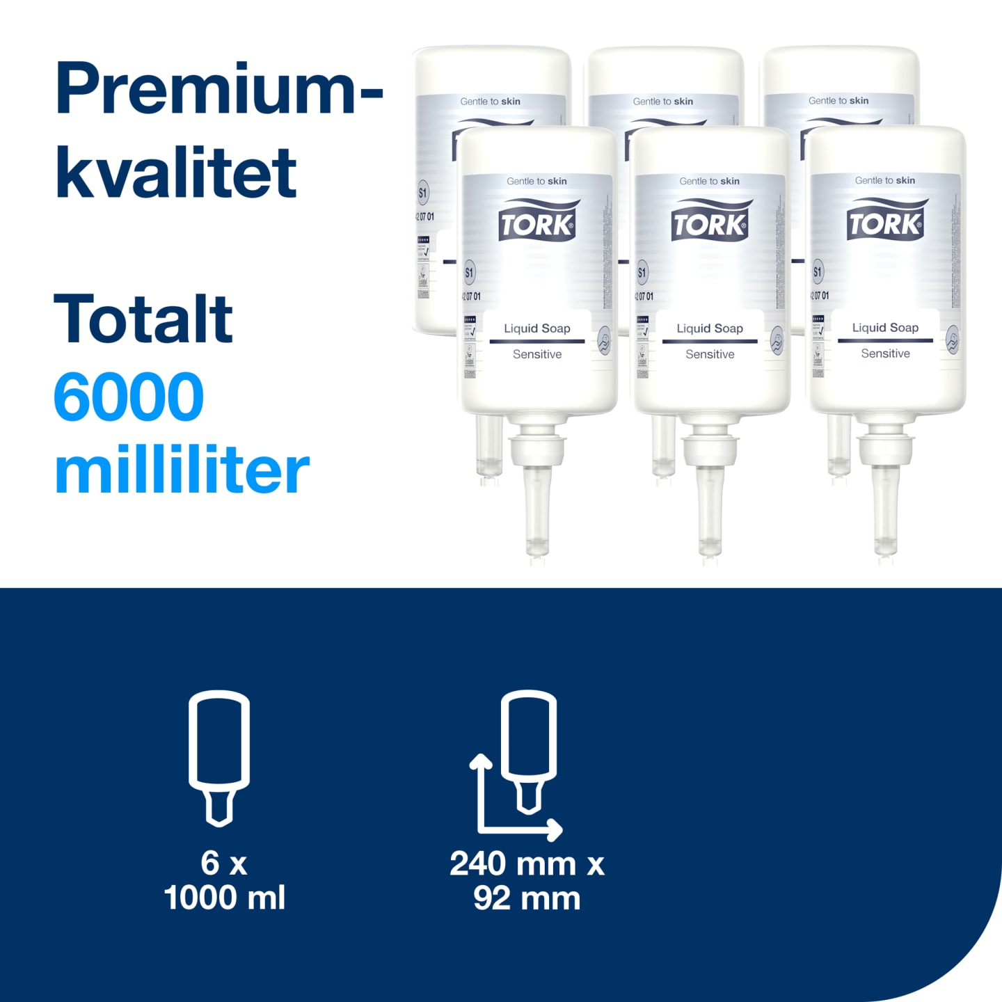 Tvål mild oparf Tork S1 - Bild 1 av 4