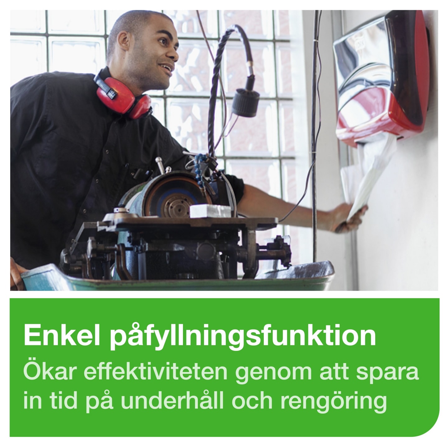 Dispenser vikt duk röd W4 Tork 1st - Bild 1 av 4