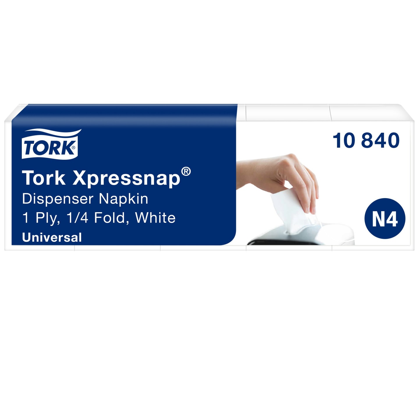 Servett dispenser vit XPN N4 1L 9000st