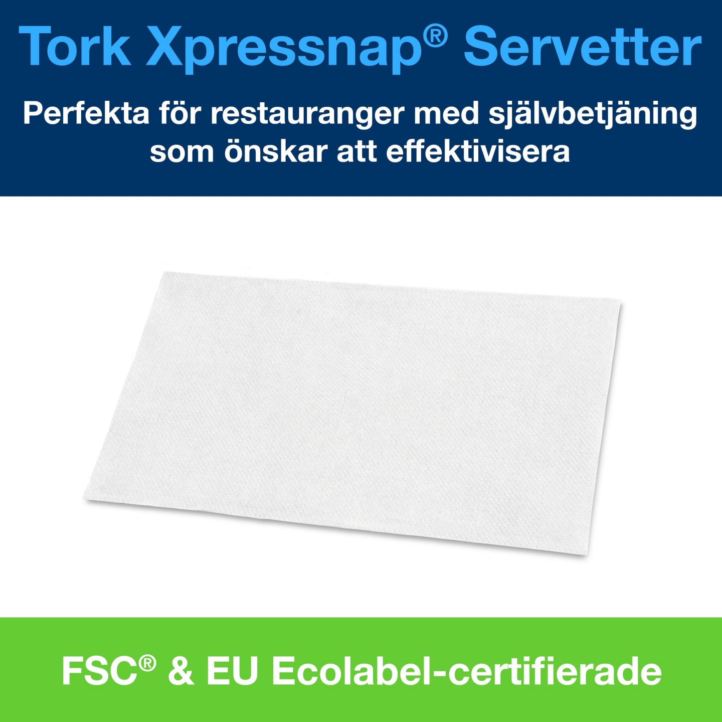 Servett dispenser vit XPN N4 1L 9000st - Bild 1 av 4