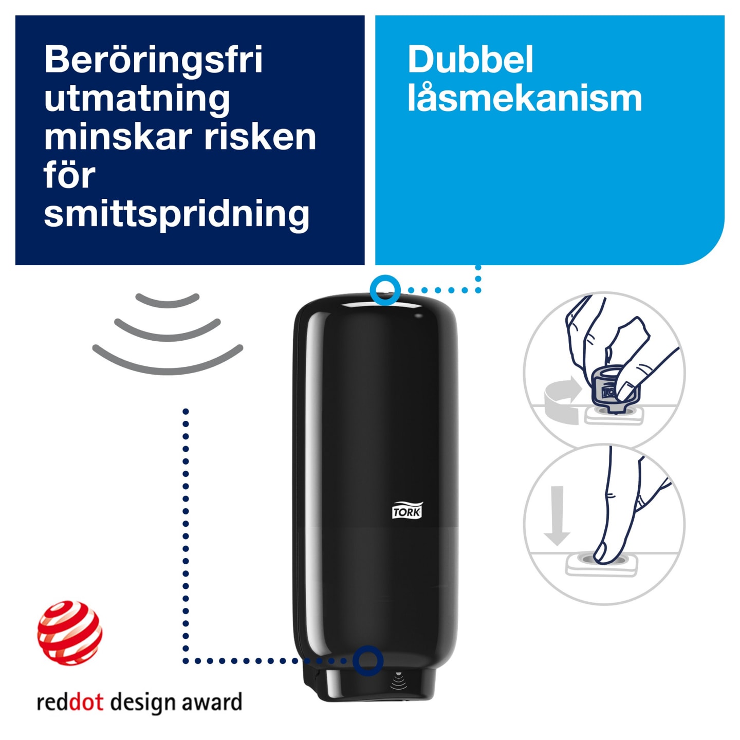 Tvåldispenser Intuition 8 skum 1st - Bild 1 av 4