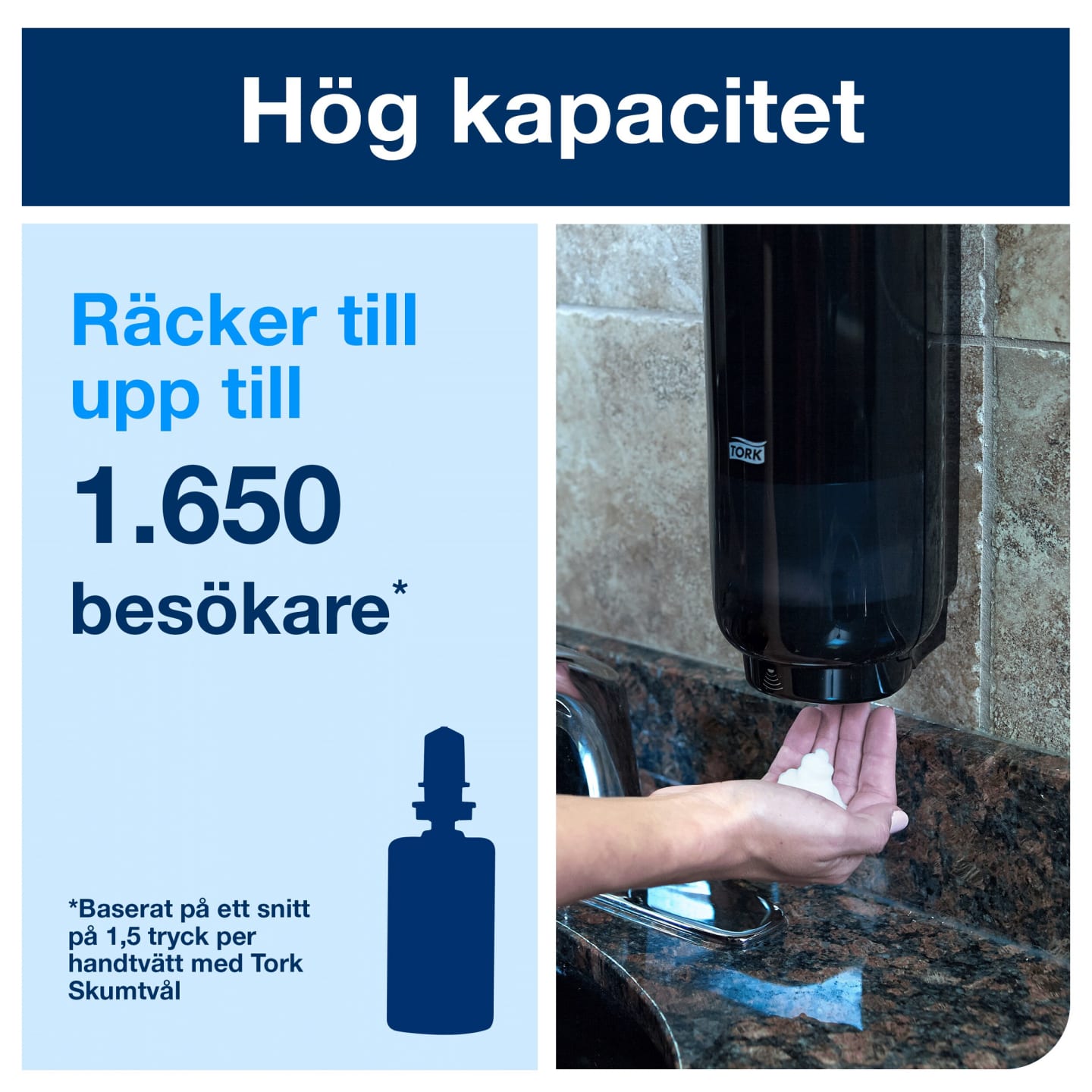 Tvåldispenser Intuition 8 skum 1st - Bild 1 av 4