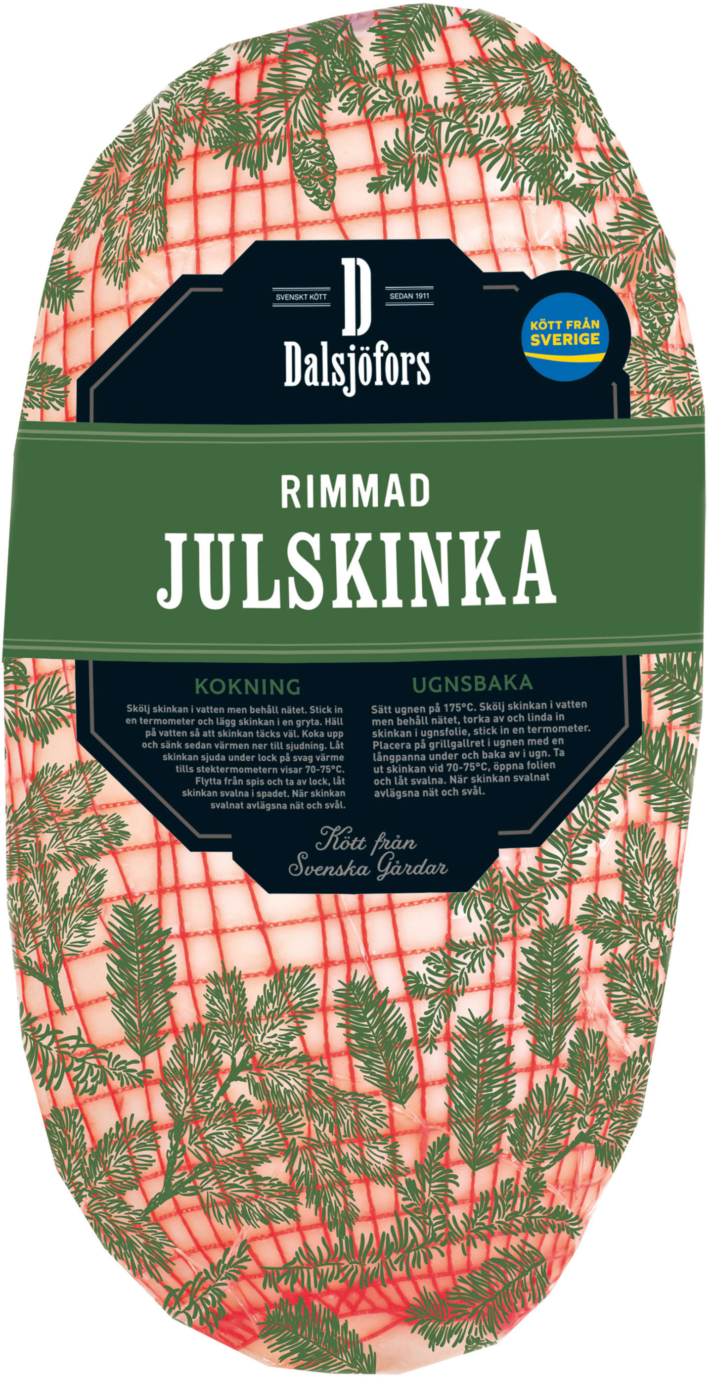Julskinka rimmad hel 3,2kg