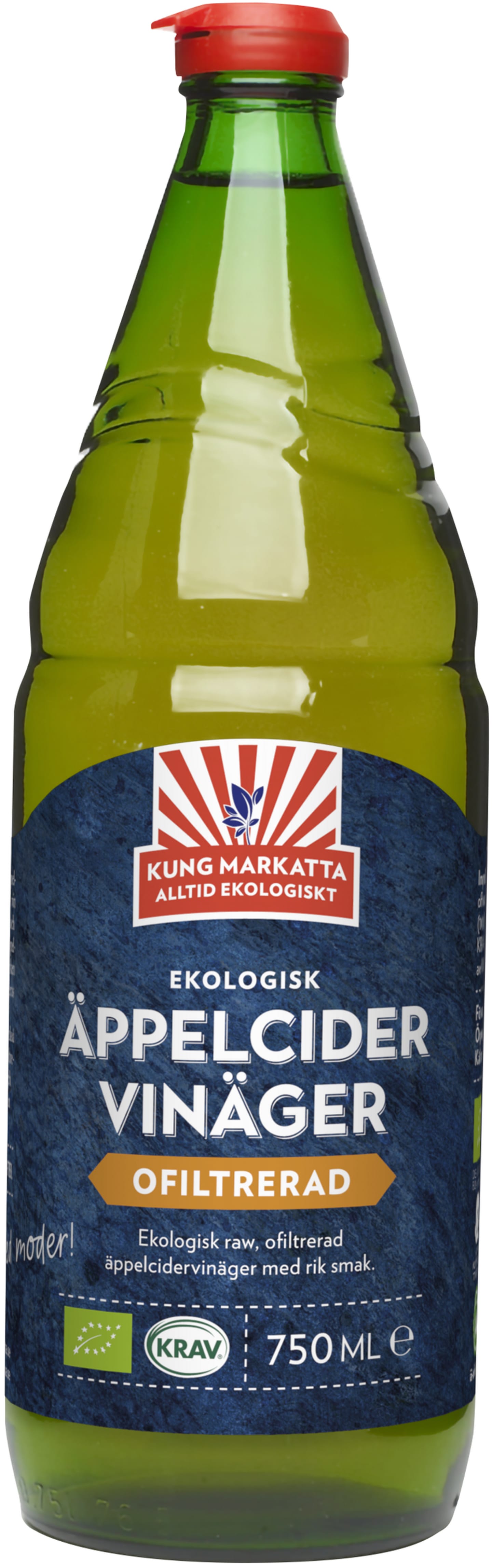 Äppelcidervinäger Ofiltrerad 750ml