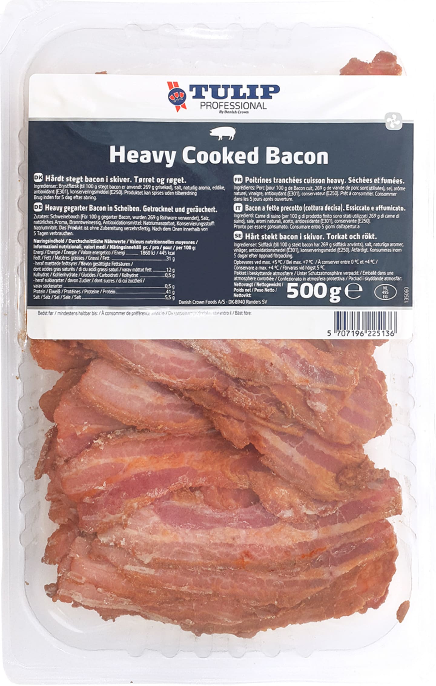 Bacon skivat hårdstekt 500g - Bild 1 av 3