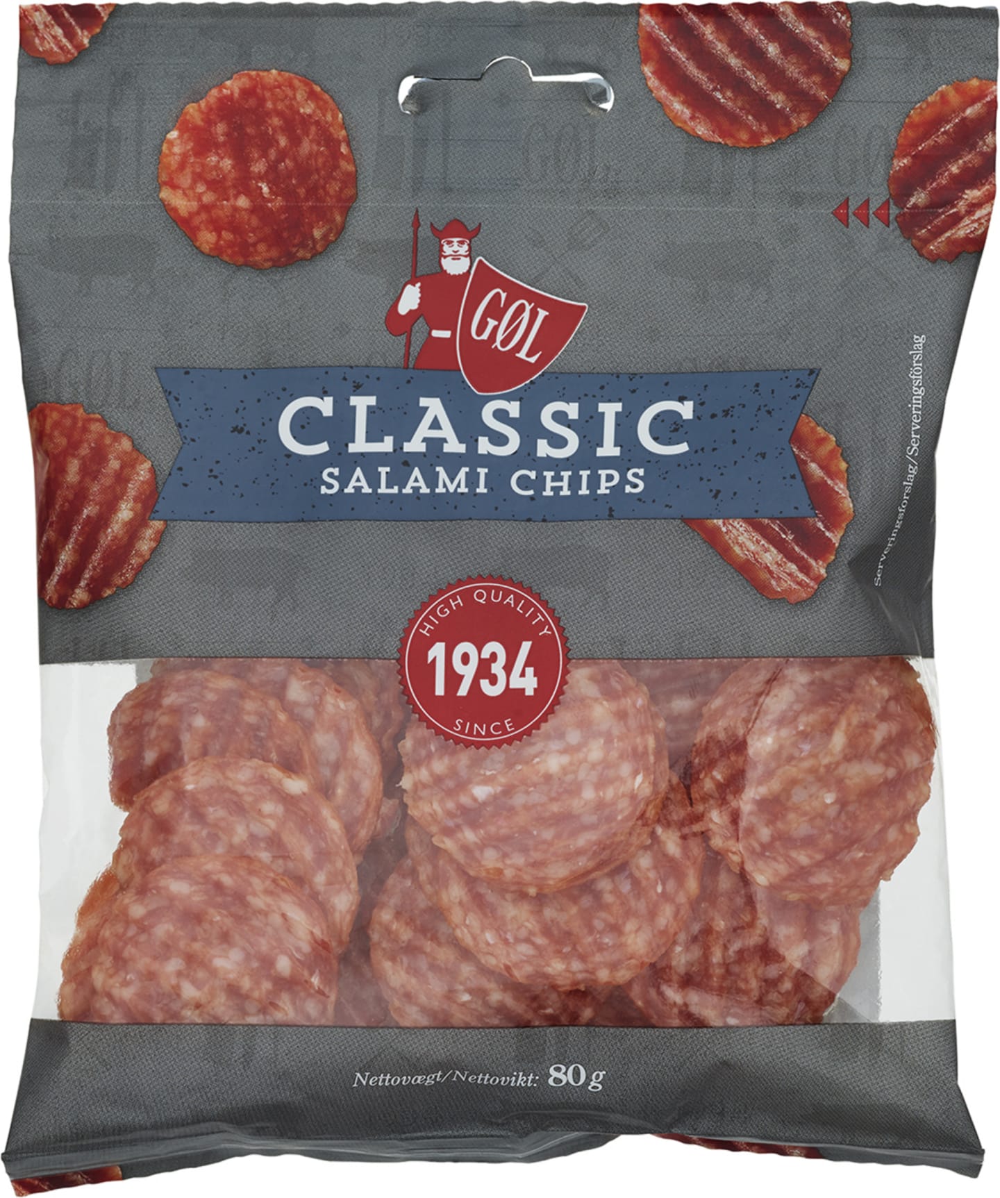Salami Chips Classic 80 g - Bild 1 av 3