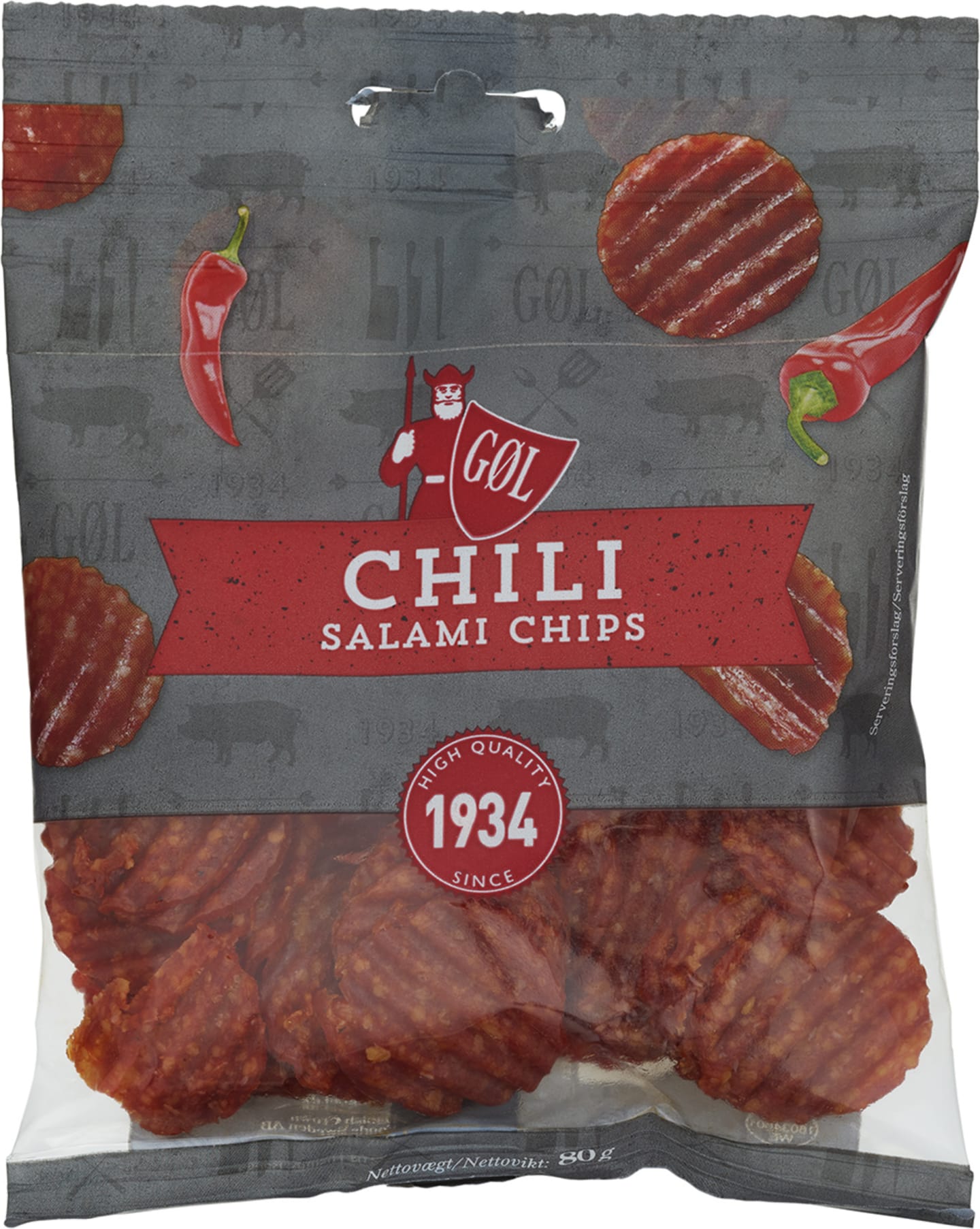 Salami Chips Chili 80g - Bild 1 av 3