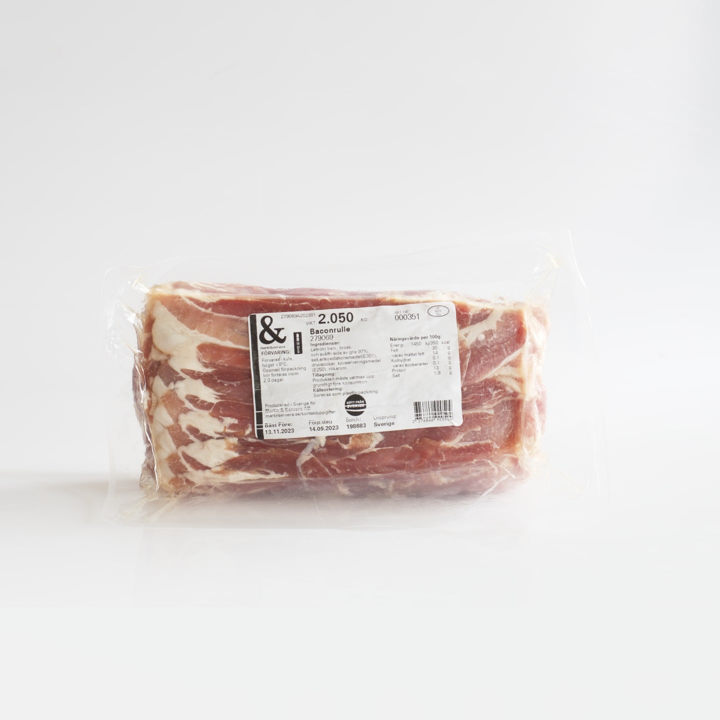 Bacon skivad 2kg - Bild 1 av 3