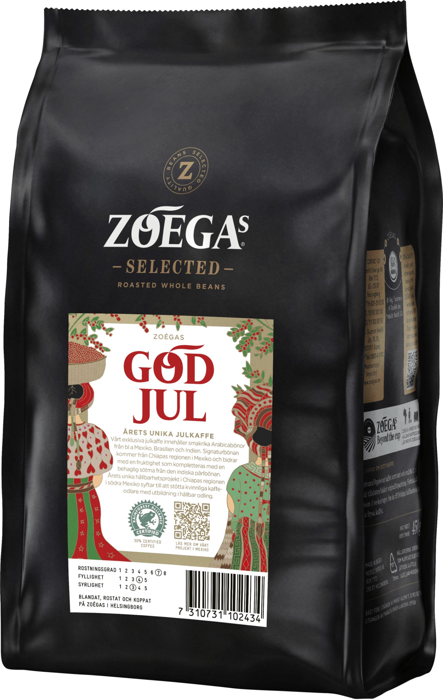 Zoegas julkaffe hela bönor 450g