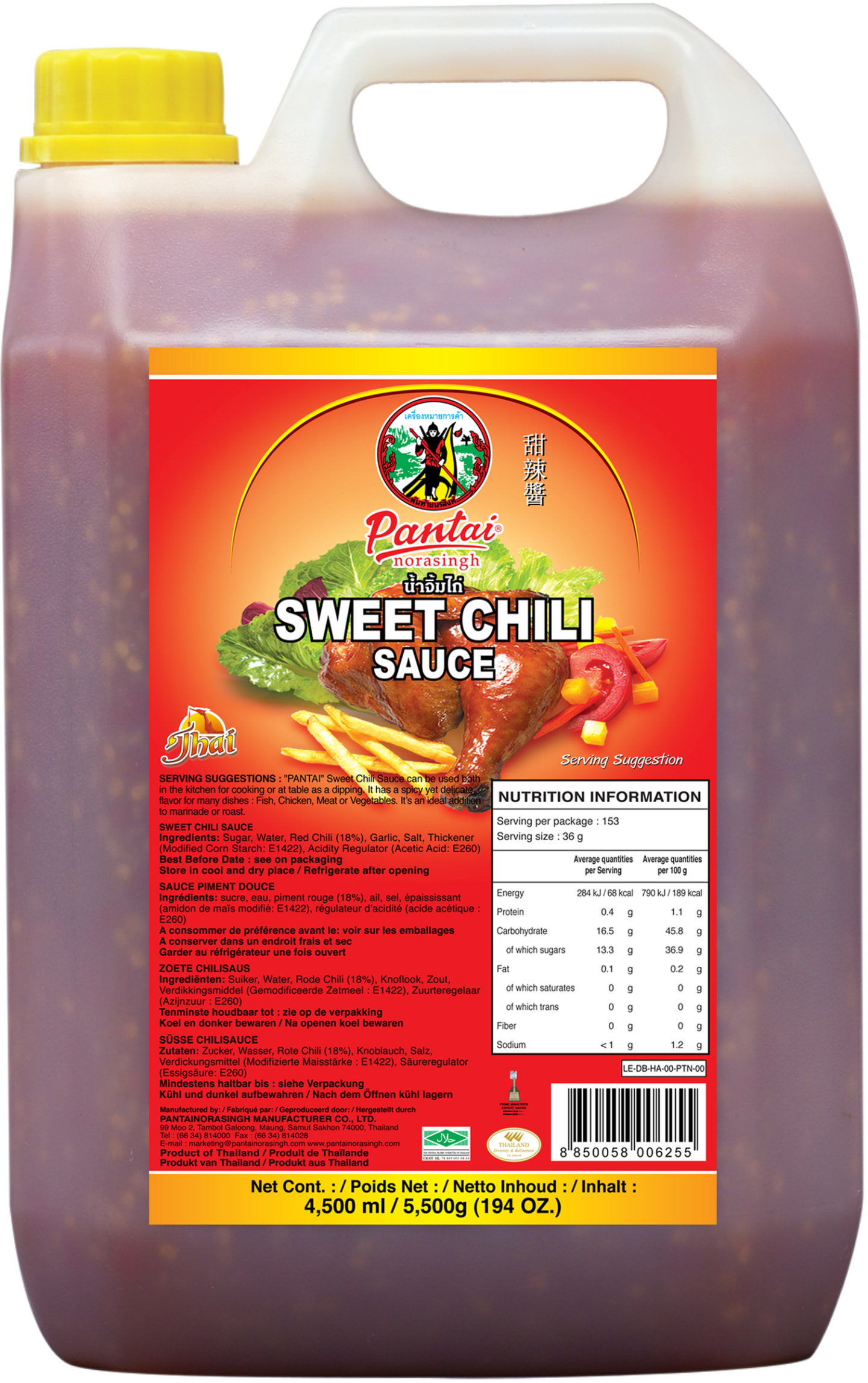 Sweet Chili sås 4,5L