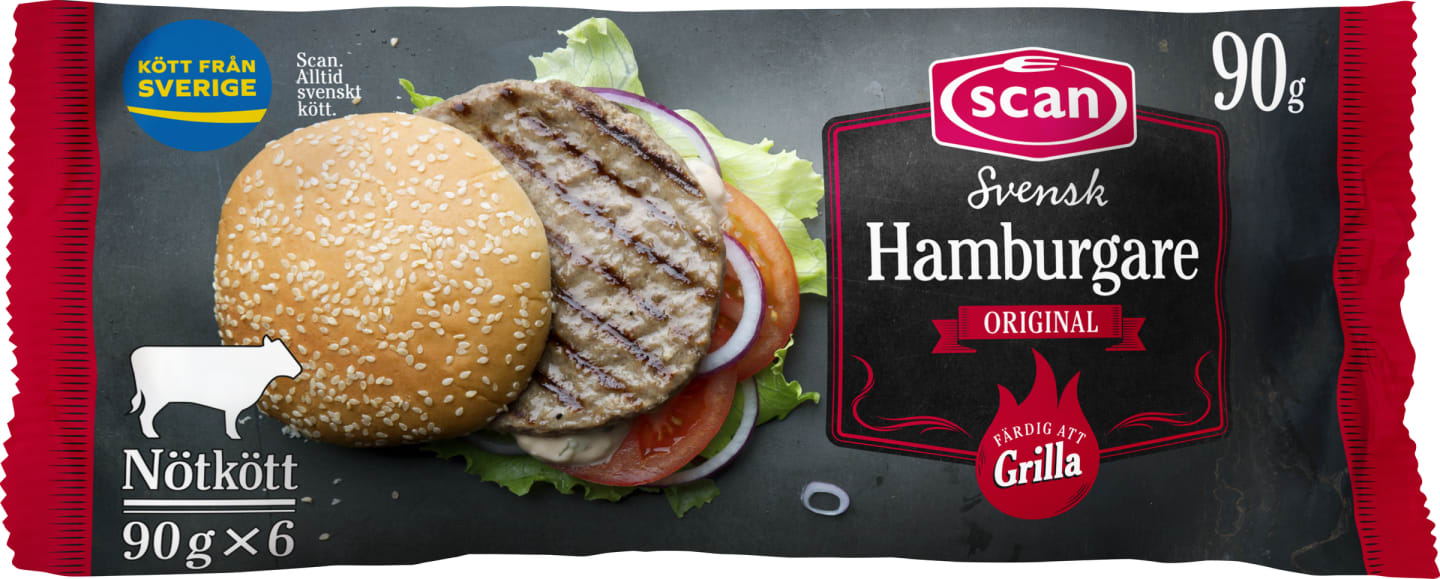 Hamburgare ostekt 6x90g