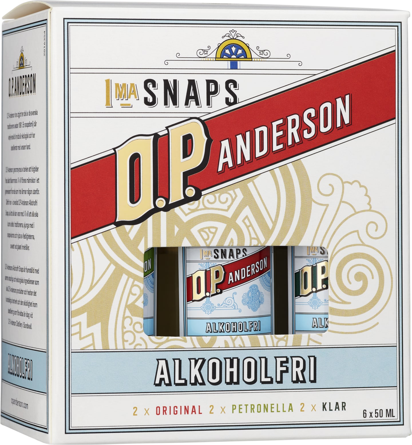 OP Anderson Akvavit Alkoholfri 6X5cl