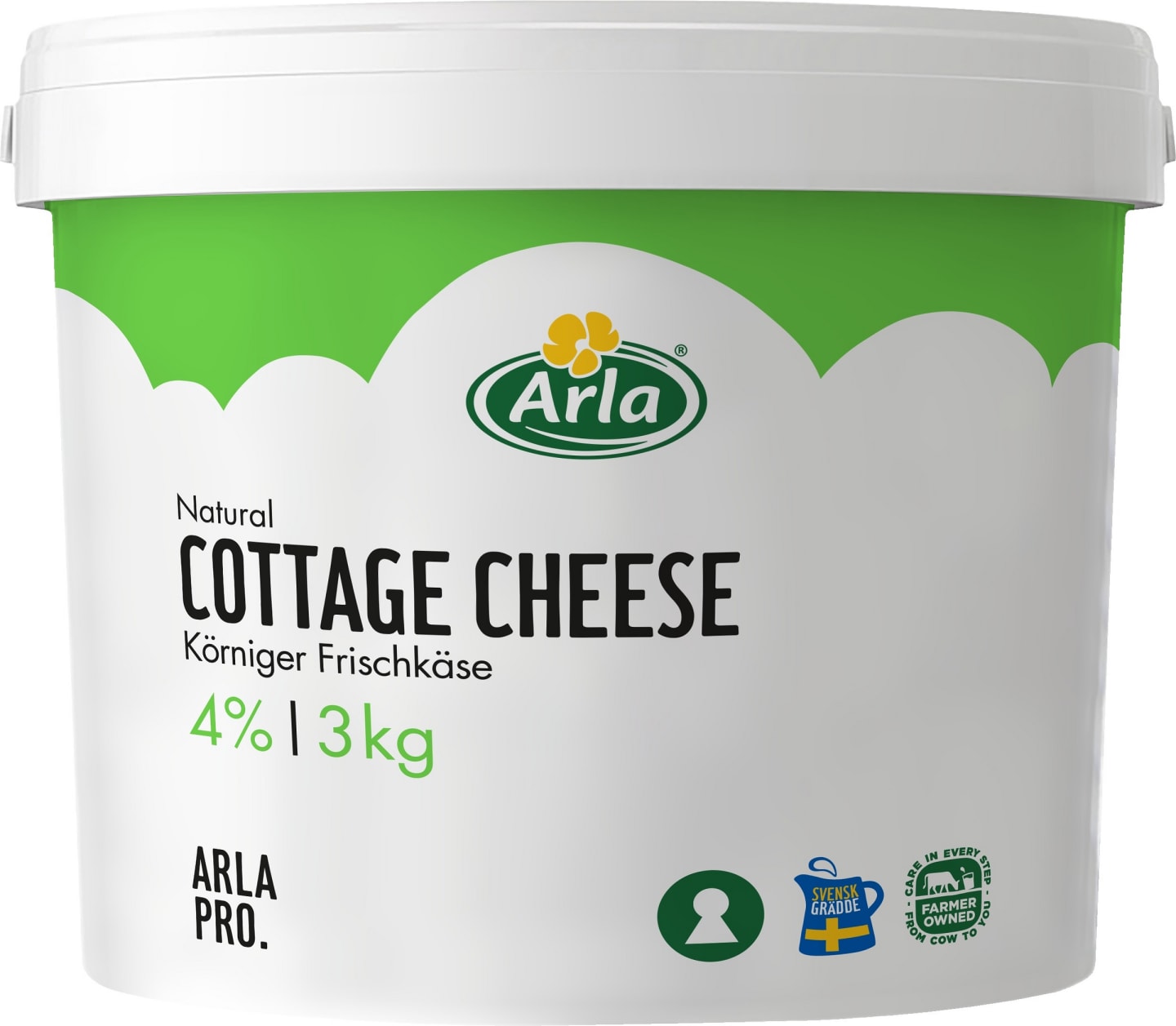 Keso Cottage Cheese Naturell 4% 3kg