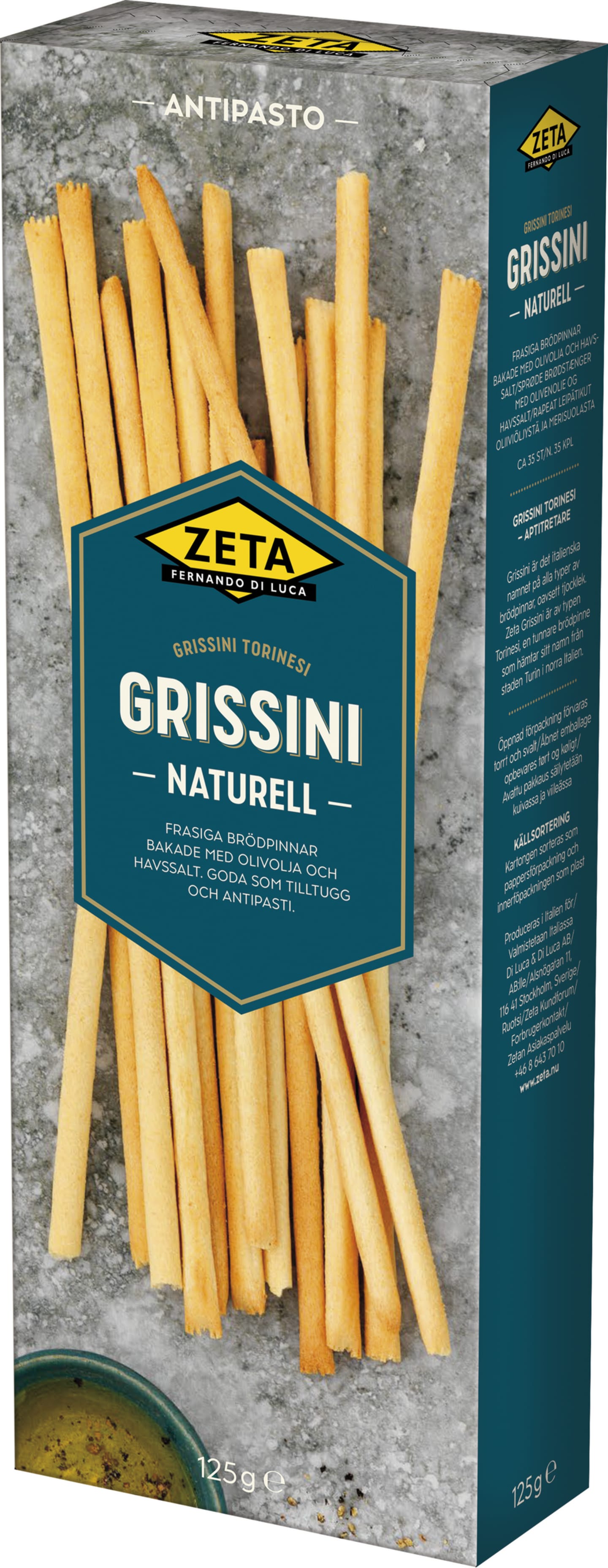 Grissini naturell 125g