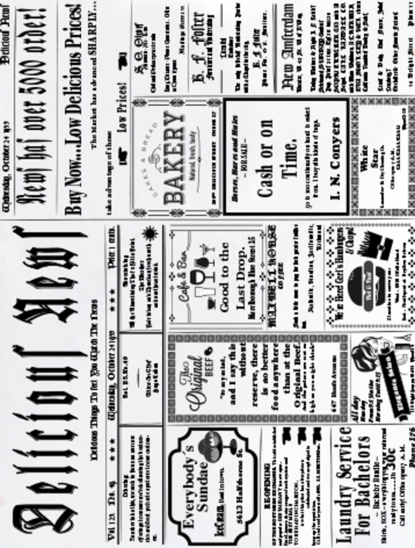 Deli News Wrap-papper 250x320mm 1000st