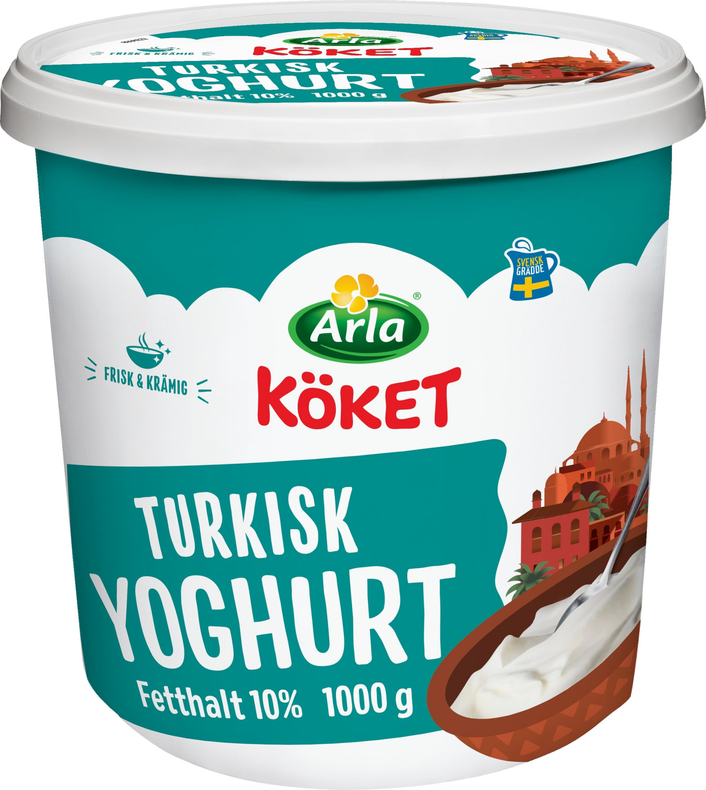 Yoghurt turkisk hink 10% 1kg