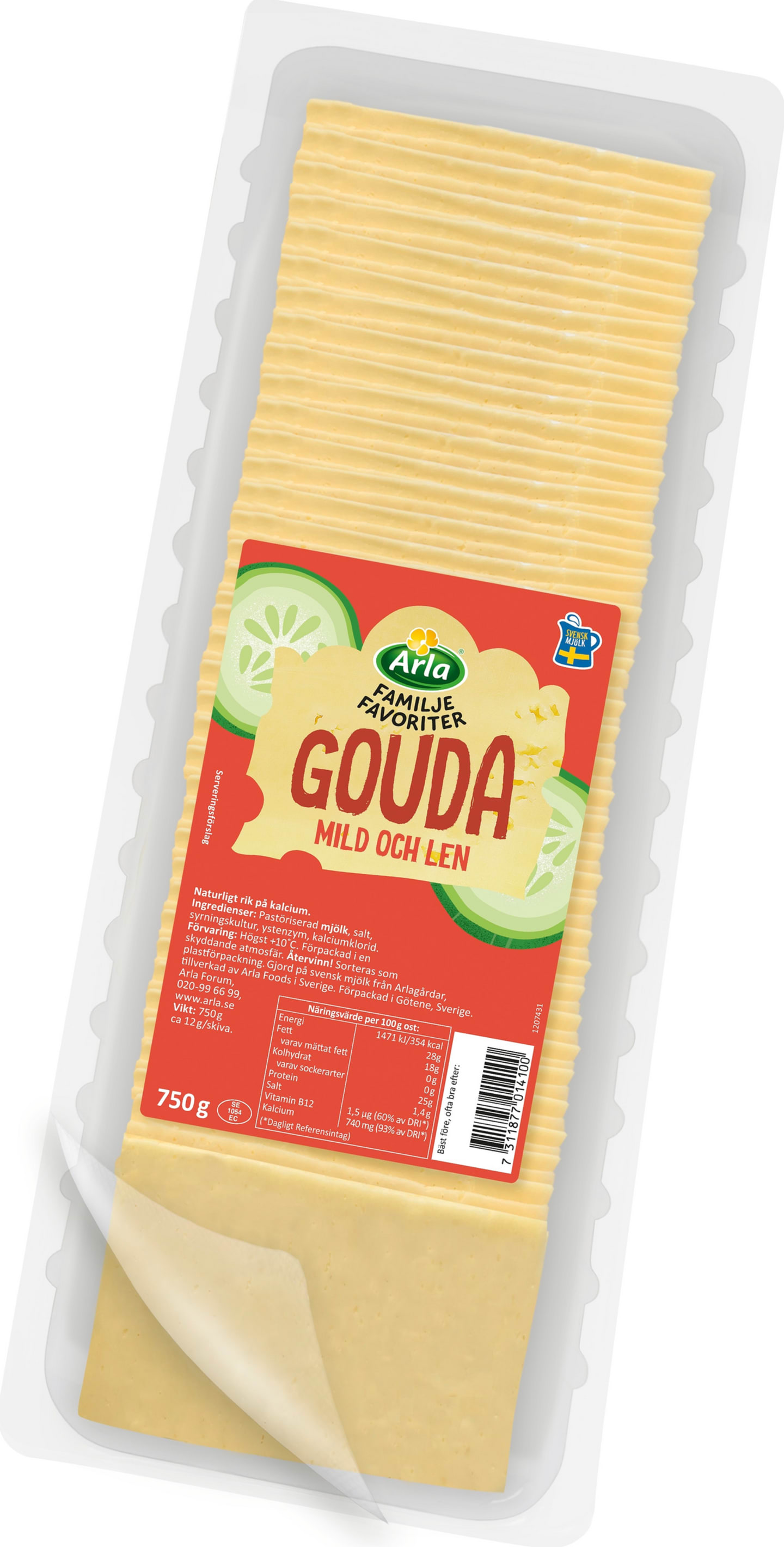 Gouda skivad ost 28% 12g/750g - Bild 1 av 1