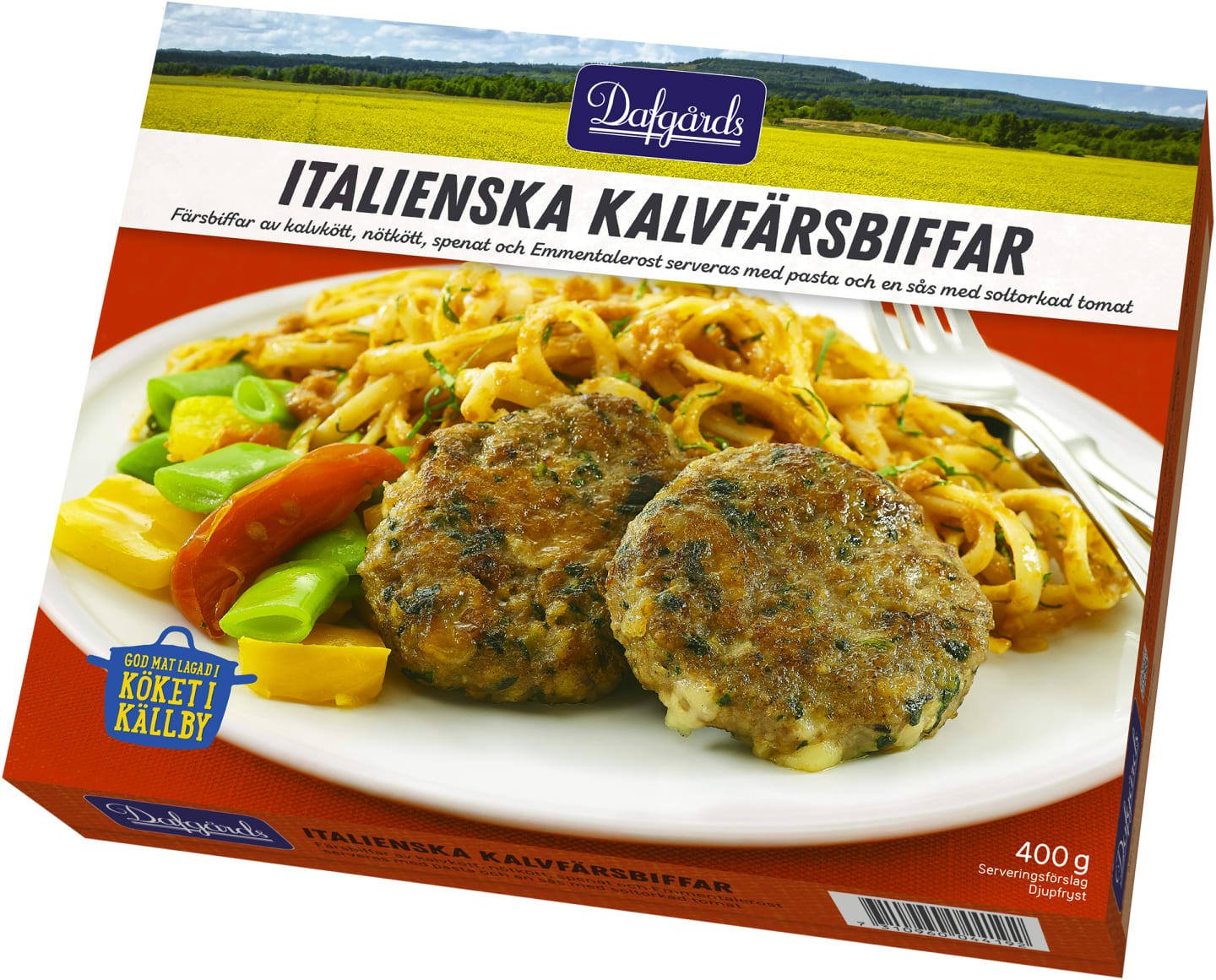 Italienska kalvfärsbiffar 400g